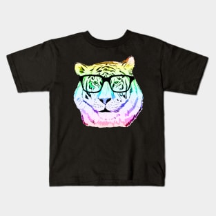 Rainbow Tiger Kids T-Shirt